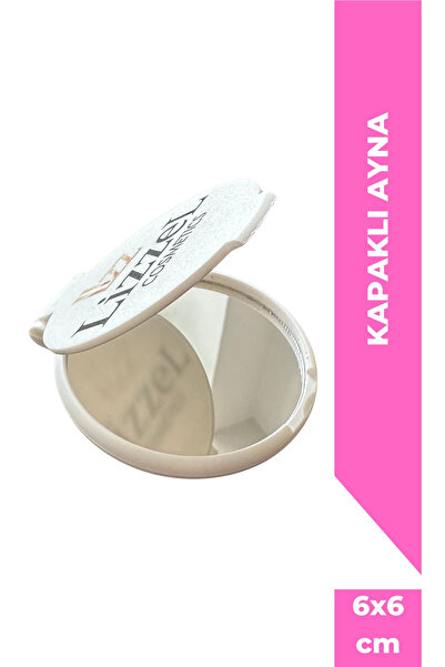LizzeL Kapaklı Ayna | Pocket Mirror | Taşınabilir Cep Aynası | Mini Makyaj Ay...