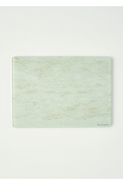 Bella Maison Marbella Cam Kesme Tahtası Ekru (35x25 cm)