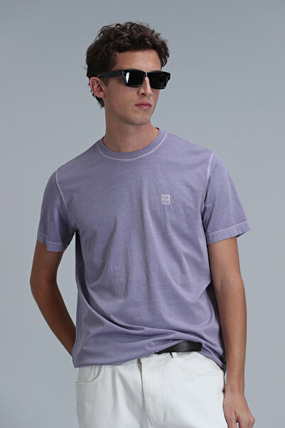 Lufian Ανδρικό μπλουζάκι Sarder Basic Lilac