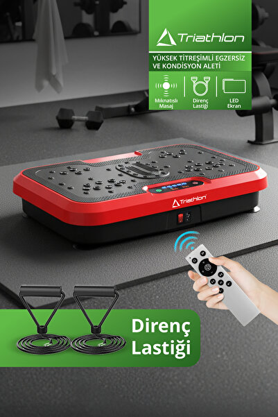 Triathlon T‑219 Yüksek Titreşimli Egzersiz ve Kondisyon Aleti| 9 Mod & Hız Ay...