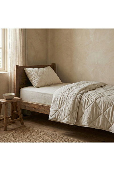 Penelope طقم وسادة ولحاف كريمي من الألياف الدقيقة - الألوان في الراحة