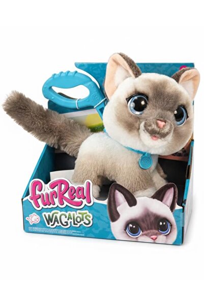PENGUEN OYUNCAK Sesli ve Hareketli Fur Real Wag-A-Lot Kedi Peluş FUR00000