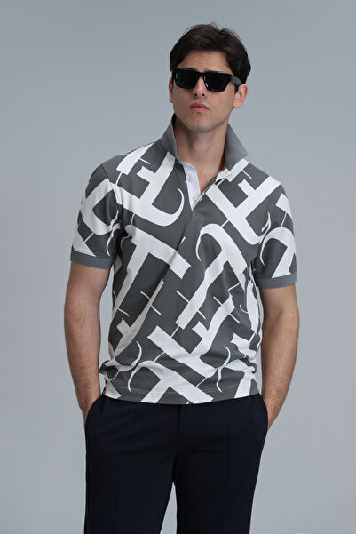 Lufian Cara Smart Ανδρικό T-Shirt Polo Nefti Green