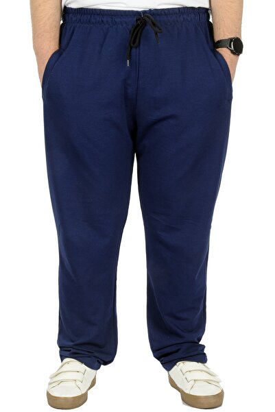 ModeXL بنطال رياضي رجالي مقاس كبير من موديل XL، كلاسيكي بخيطين 11100 باللون ا...