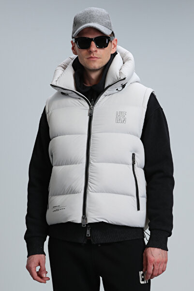 Lufian Moses Kaz Tüyü Erkek Yelek Taş