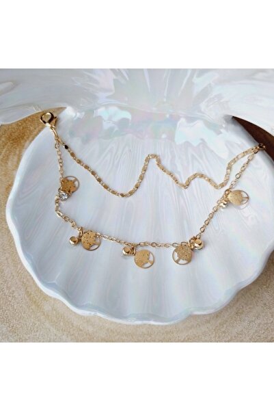 Skymag Bratara aurie, reglabila, cu charm copacul vietii