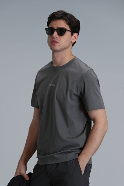 Lufian Antony Modern Grafik T- Shirt Yeşil
