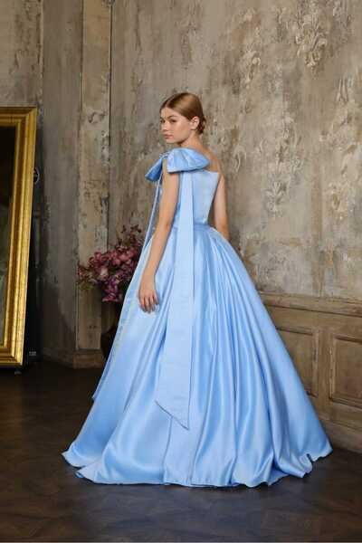 Kids KIZ ÇOCUK TEK OMUZ FİYONK DETAYLI ABİYE MEZUNİYET , DÜĞÜN , ÖZEL GÜNLER