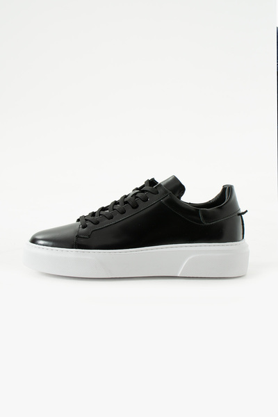 Güvener Shiny Leather Casual Sports Men's Shoes