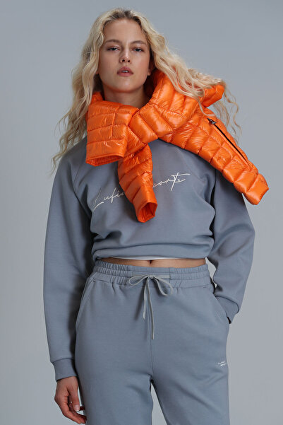 Lufian Blue Dora Women's Knitted Sweatshirt