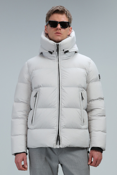 Lufian Tommy Kaz Tüyü Erkek Mont Taş