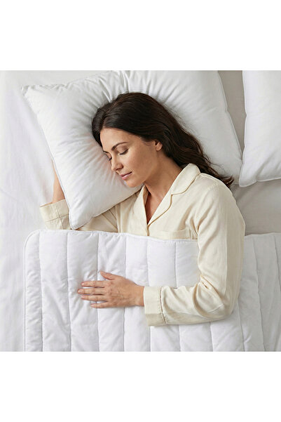 OTHELLO Rosy Beyaz Kapitoneli Çift Kişilik Yorgan 195x215 Cm