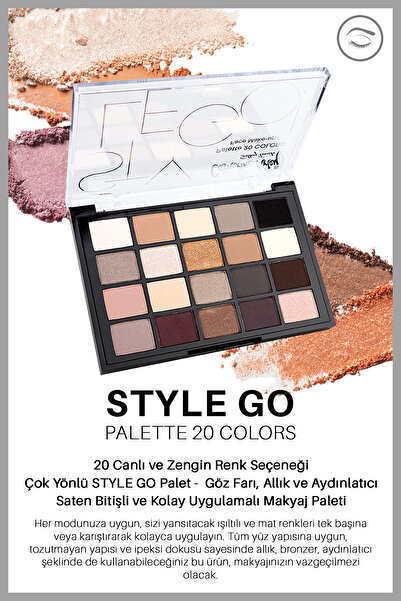Catherine Arley Style Go 20 Palette Colors 20 Renk Palet Göz Far