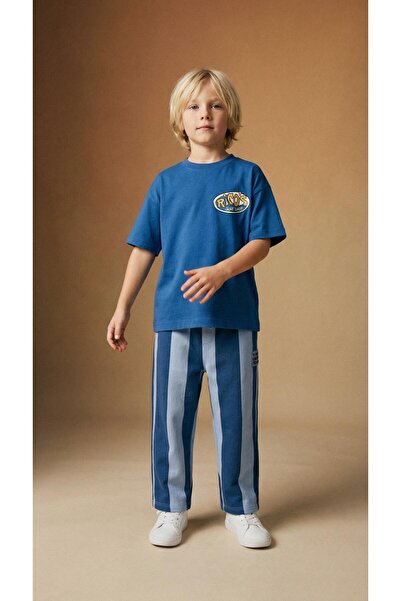 Monila Set de pantaloni de jogging cu imprimeu pentru băiat