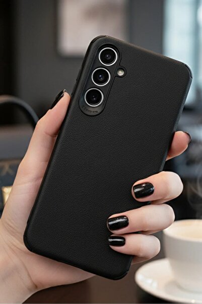 Hatreds Samsung Galaxy S23 FE Kılıf Deri Görünümlü Kamera Korumalı Lüx Kapak