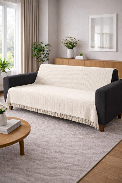 YAREN TEKSTİL Widores Çok Amaçlı Natural Divan Kanepe Çekyat Dekoratif Koltuk...