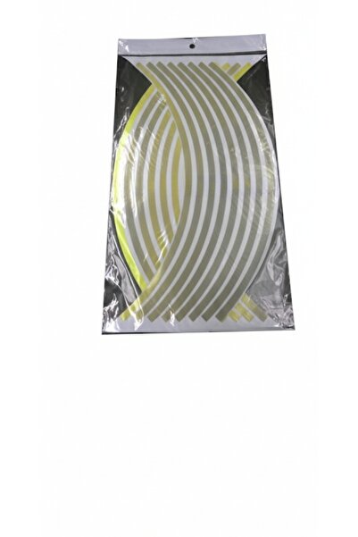 Rizoma Motosiklet Jant Şerit Sticker Reflektör Gri