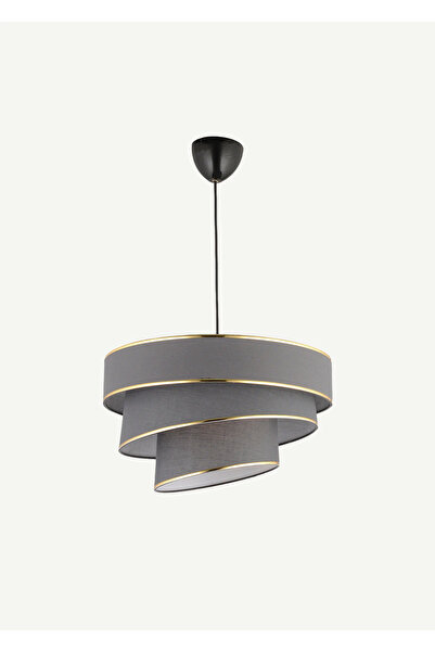 Bella Maison Levi 3 Katlı Sarkıt Avize Füme (40x70 cm)