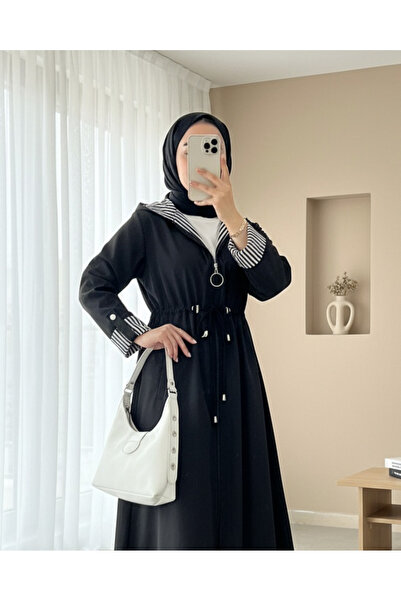 HİJABAYA Καμπαρντίνα με καπιτονέ με κουκούλα, κουμπωμένη στη μέση