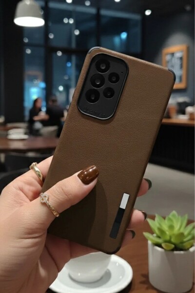 Hatreds Samsung Galaxy A23 Kılıf Deri Görünümlü Kamera Korumalı Lüx Kapak