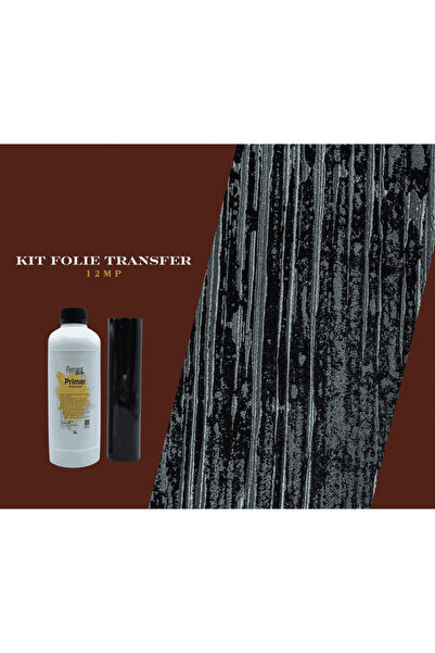 Ferrara Design Folie transfer neagră, laminat 12 mp + 1 litru adeziv special