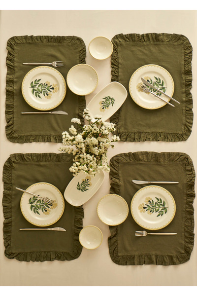 Bella Maison Lena Porselen 10 Parça 4 Kişilik Kahvaltı Takımı