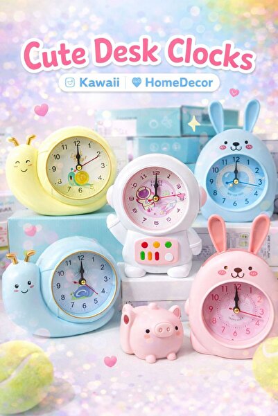 funworld SEVİMLİ SALYANGOZ MASA ÜSTÜ SAAT