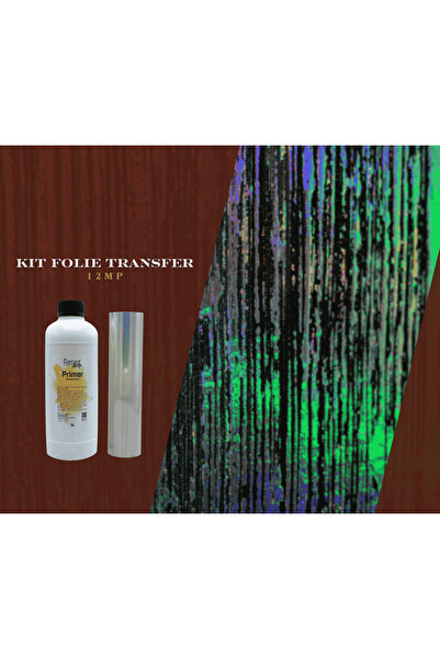 Ferrara Design Folie de transfer holografica, 12 mp lamina + 1 litru lipici s...