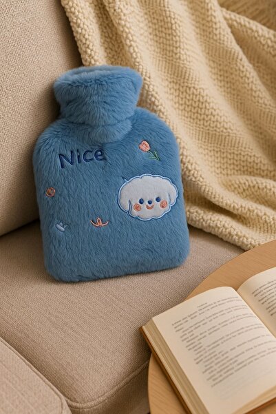 YOYOSO Cute Little Animals Hot Water Bottles 800ml Blue