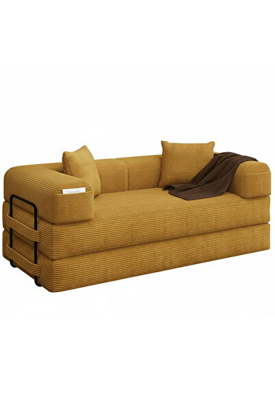 foamly İkon Fitilli Kadife Modüler Koltuk Kanepe Tamamen Sünger