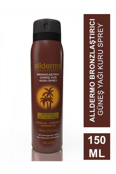 Alldermo BRONZLAŞTIRICI GÜNEŞ YAĞI KURU SPREY DRY OİL 150 ML