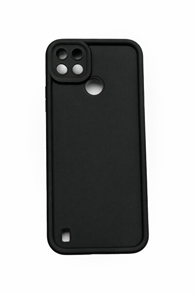 Vissona Realme C21Y VE Realme C25Y Uyumlu Kamera Çıkıntılı Mat Silikon Telefo...