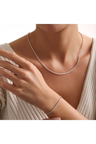 Sembol Gold Su Yolu Beyaz Altın Set