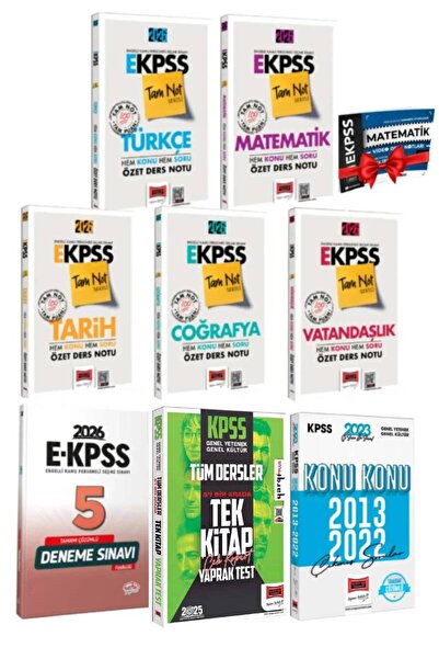Yargı Yayınları 2026 Yargı E KPSS GYGK Tüm Dersler Ders Notu Set+Editör EKPSS...