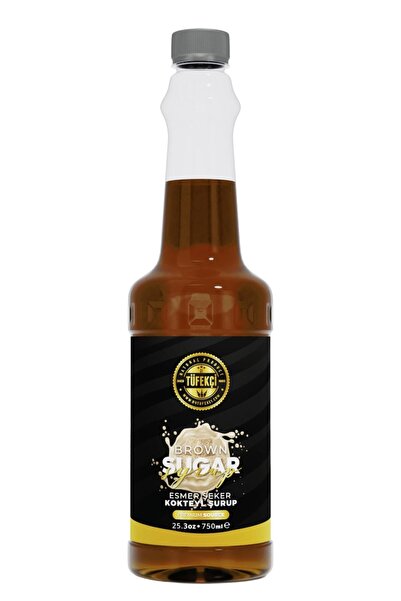 By Tüfekçi Esmer Şeker (Brown Sugar) Kahve Şurubu 750 ML | Yeni Formül | Yüks...