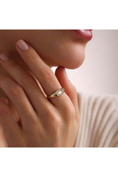 Sembol Gold Serçe Parmak Şövalye Yüzük