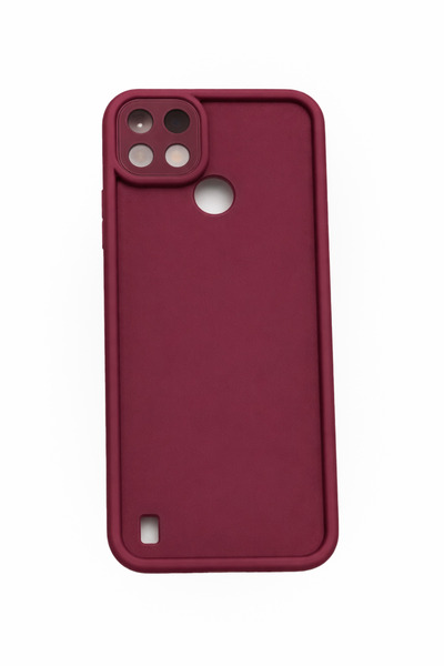 Vissona Realme C21Y VE Realme C25Y Uyumlu Kamera Çıkıntılı Mat Silikon Telefo...