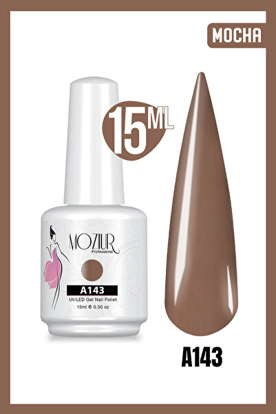 MOZIUR Kalıcı Oje Uv Led A143 (KAHVE SERİSİ) 15ml
