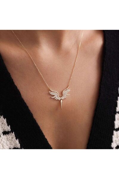 Sembol Gold Altın Mikail Melek Kolye