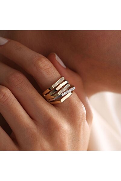 Sembol Gold Altın Yüzük Özel Tasarım Meridyen