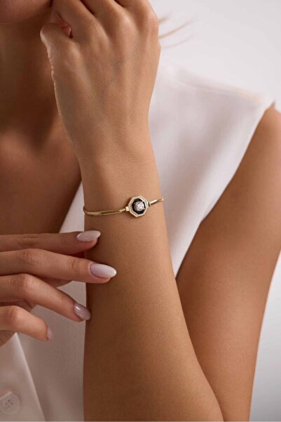Sembol Gold Çağla Model Balık Sırtı Bileklik 17+3 cm