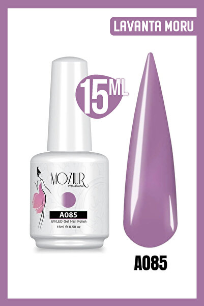 MOZIUR Kalıcı Oje Uv Led A085 (MOR SERİSİ) 15ml