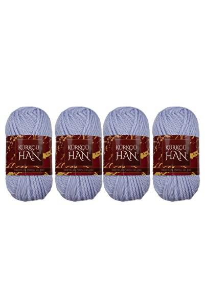 Kürkçü Han Boni %100 Akrilik Örgü İpi 35g 59m 4’lü Paket Leylak