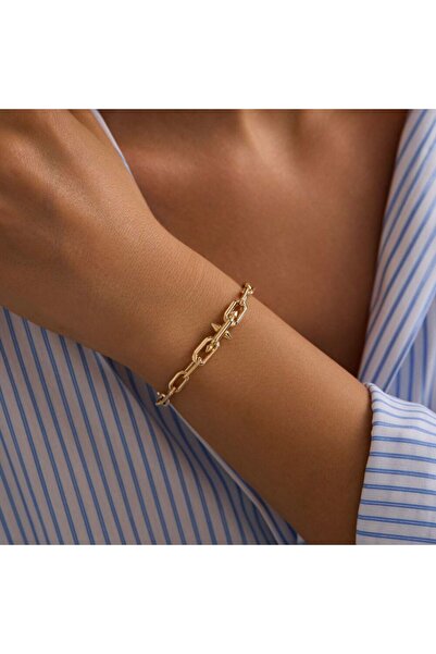 Sembol Gold 14 Ayar Hallow Bileklik İtaly 5 mm 20 cm