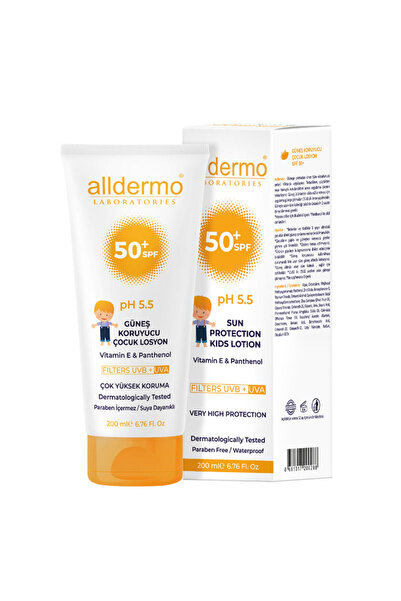 Alldermo SPF 50 ÇOCUK GÜNEŞ KORUYUCU LOSYON 200 ML
