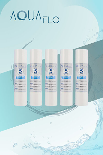 AQUAFLO Açık Kasa 5 Mikron Sediment Filtre 5 Adet