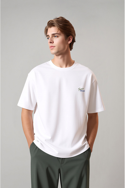 Klotho MAIA Men's Tennis Back Printed Oversize T-Shirt