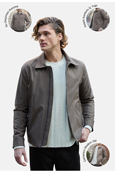 Danger Ανδρικό αδιάβροχο εποχιακό παλτό βιζόν