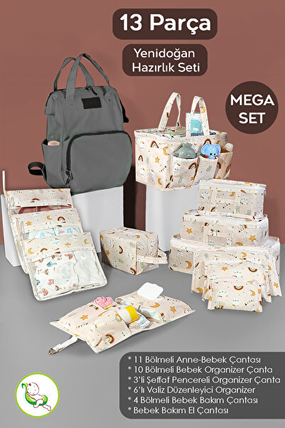 Meleni Baby 13'lü Yenidoğan Hastane Doğum Organizer Seti- Bebek organizer,Ann...