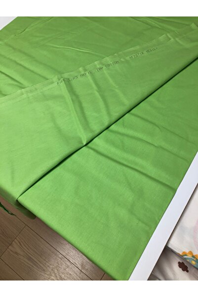 FAAL ملاءة من قماش البوبلين باللون الأخضر الفستقي + كيس وسادة
